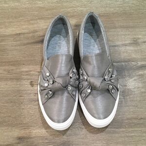 Nine-west Gray Slip-On Women's Shoes